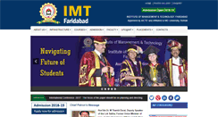 Desktop Screenshot of imtfaridabad.com