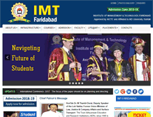 Tablet Screenshot of imtfaridabad.com